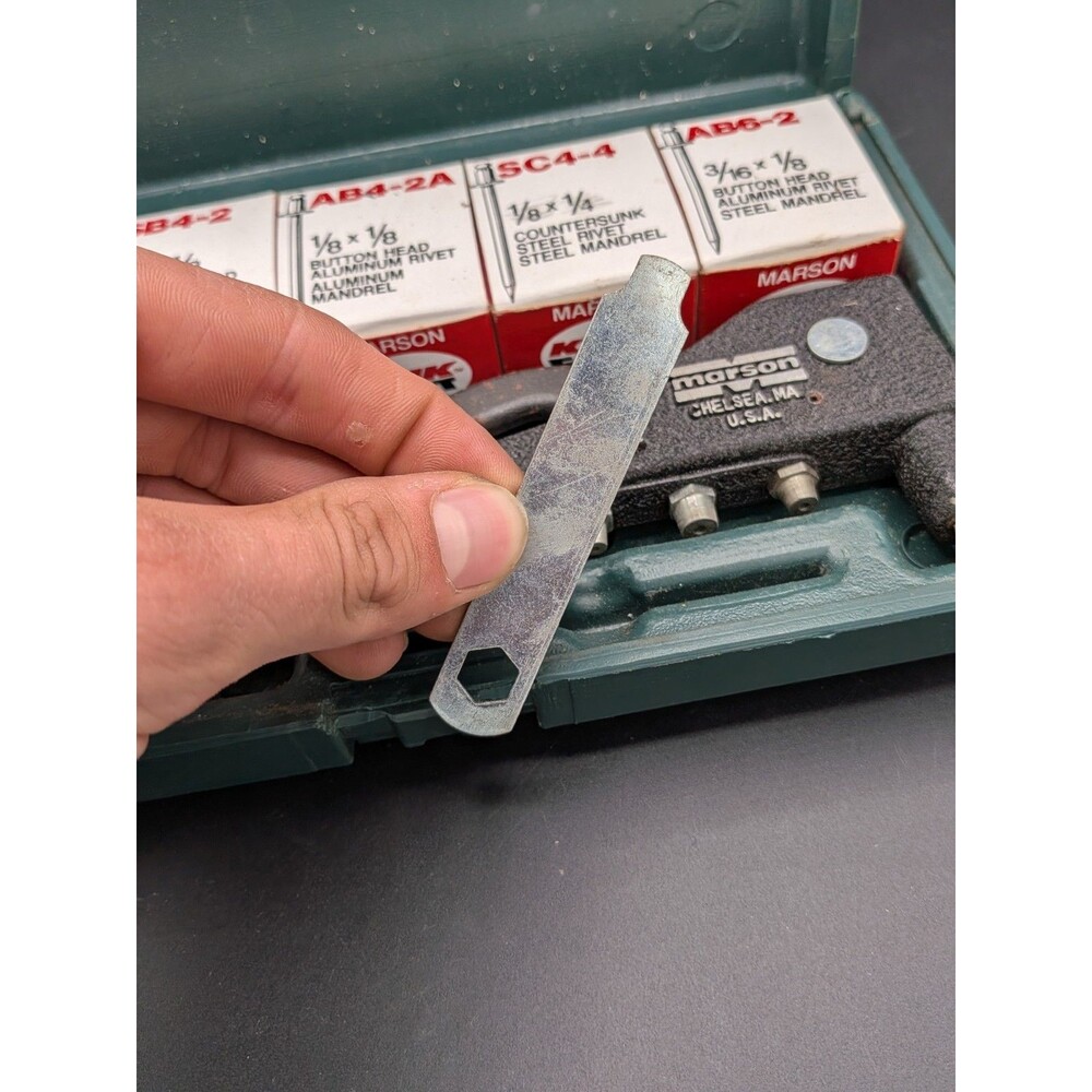 Marson 39001 Marson HP2 Riveter Rivet Gun Kit In Case with Klik Fast Rivets - Picture 5 of 13